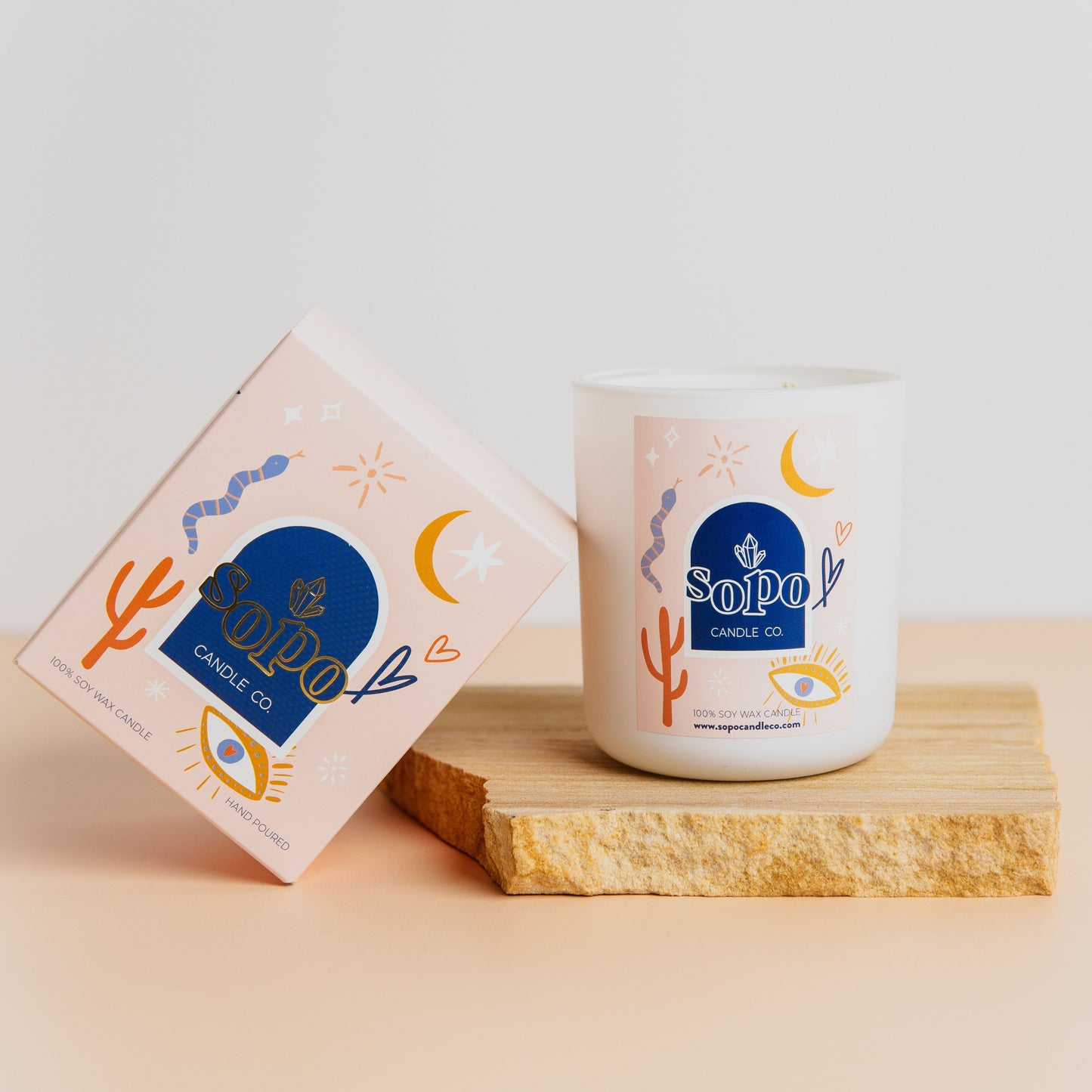 Salted Caramel & Pistachio BOHO Candle