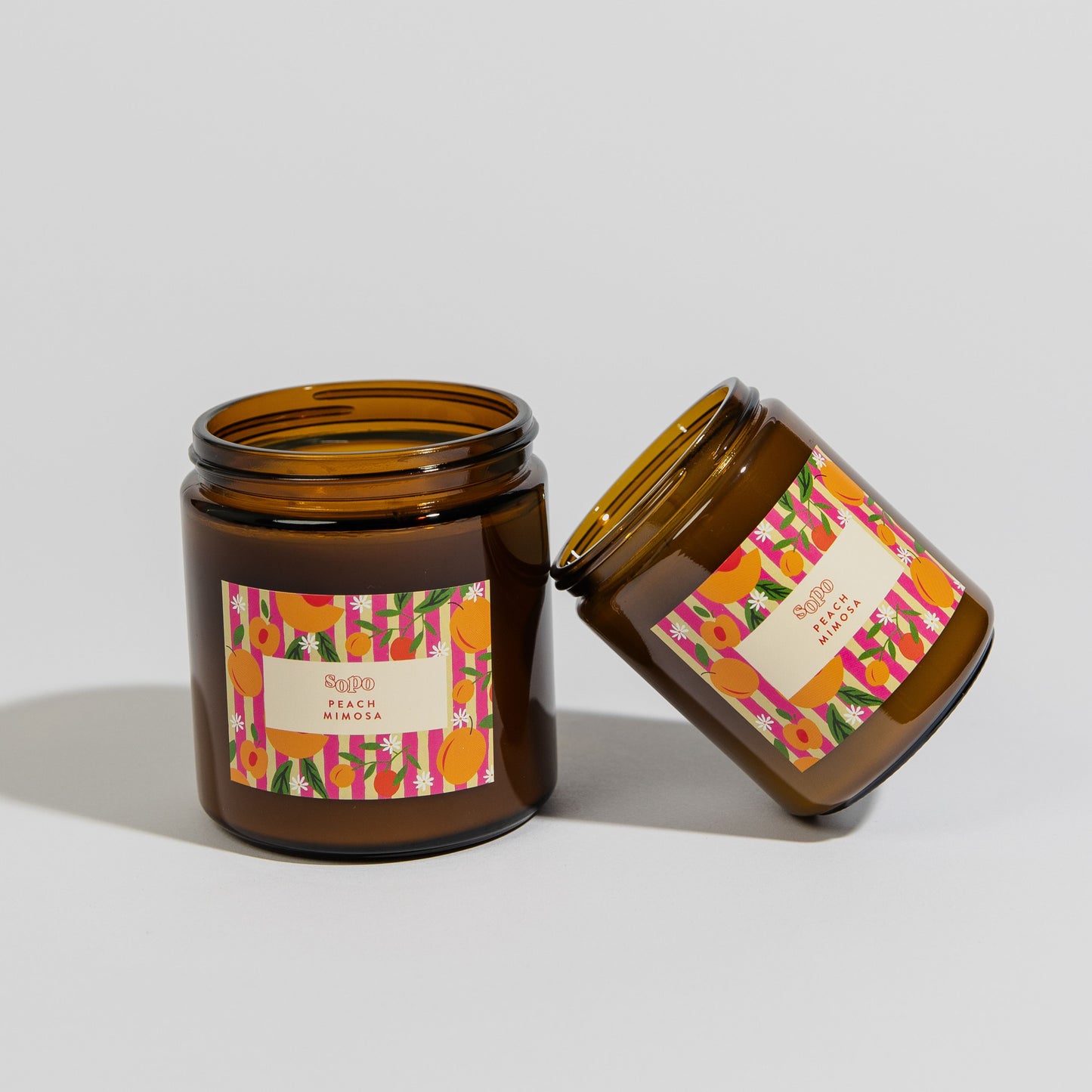 Peach Mimosa Apothecary Candle