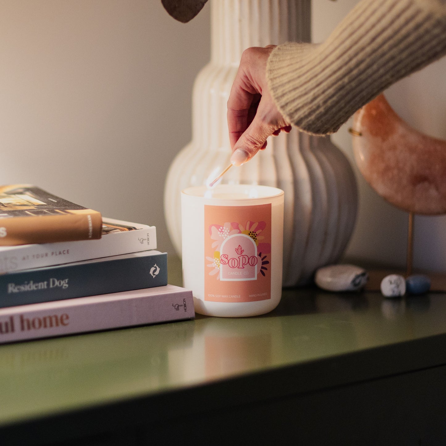 Mademoiselle Pink Floral Candle